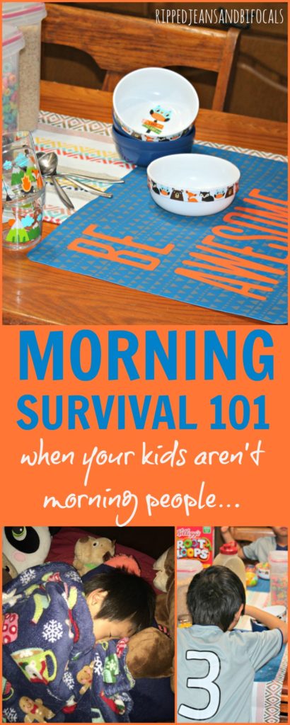 Morning Survival 101 When Your Kids Aren't Morning People|Ripped Jeans and Bifocals
