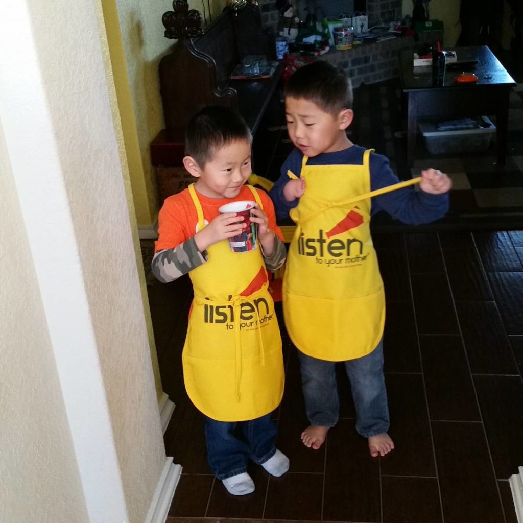 My two helpers. #kidsofinstagram #kidsinthekitchen #LTYM #socuteicantstandit @ltymshow