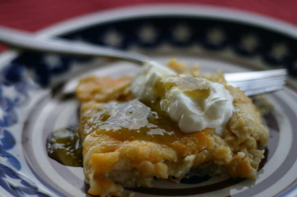 Easy green chicken enchilada casserole|Ripped Jeans and Bifocals|Easy recipe|casseroles|gluten free|Mexican food|@JillinIL