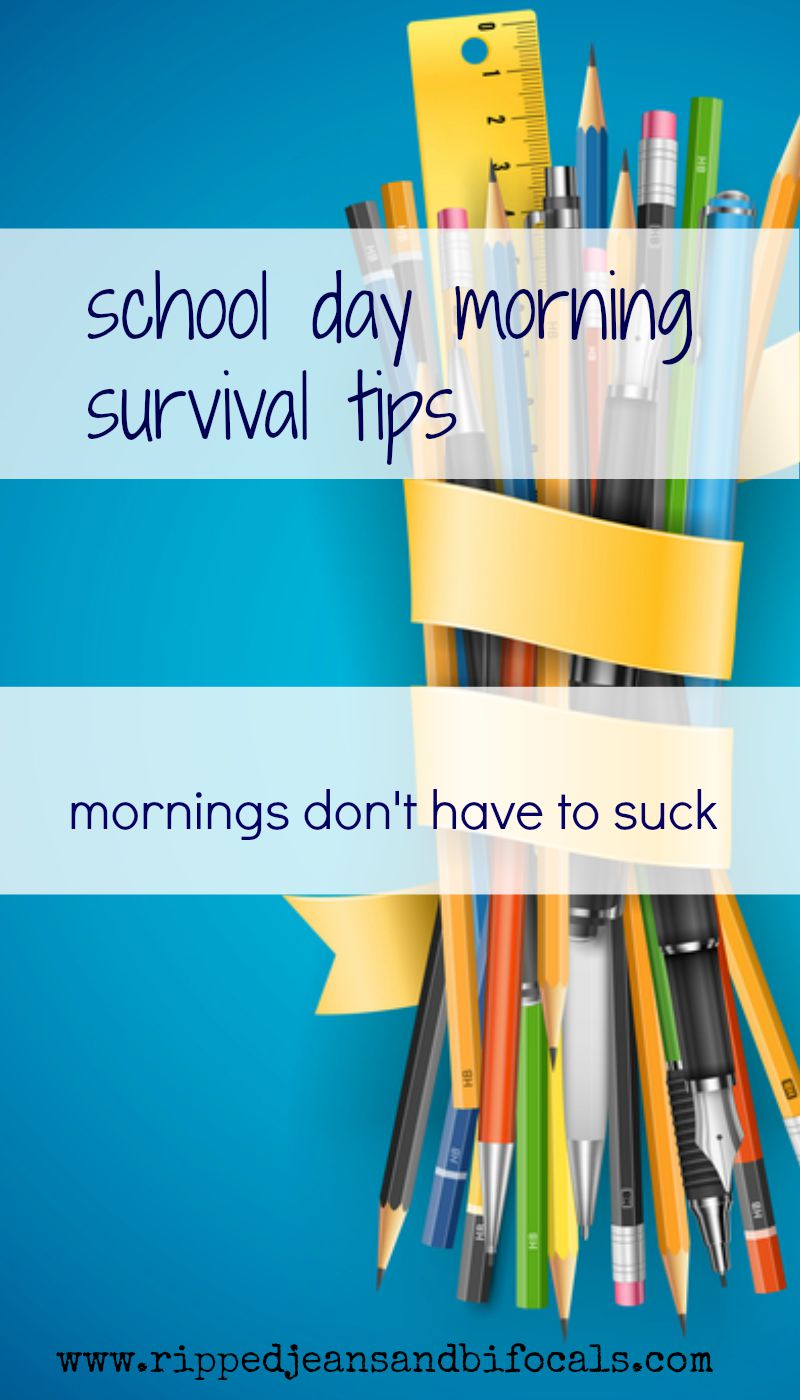 School day morning survival tips|Back to school|kids|School Ideas|Time saving ideas|Morning routine ideas|Ripped Jeans and Bifocals|@JillinIL