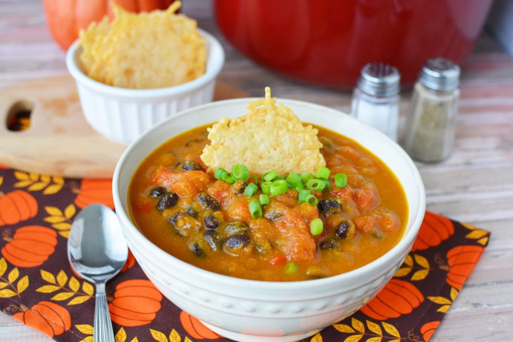 East winter soup recipes - Pumpkin and black bean soup