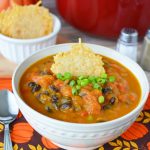 easy pantry meal of pumpkin bean soup