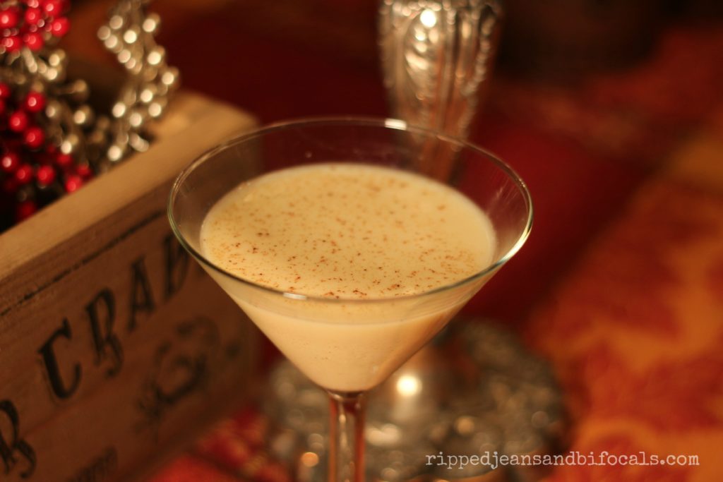 How to make the perfect eggnog martini|Ripped Jeans and Bifocals|A delicious twist on traditional eggnog|