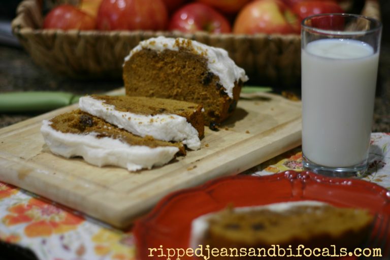 Amazingly Easy Frosted Pumpkin Spice Cake