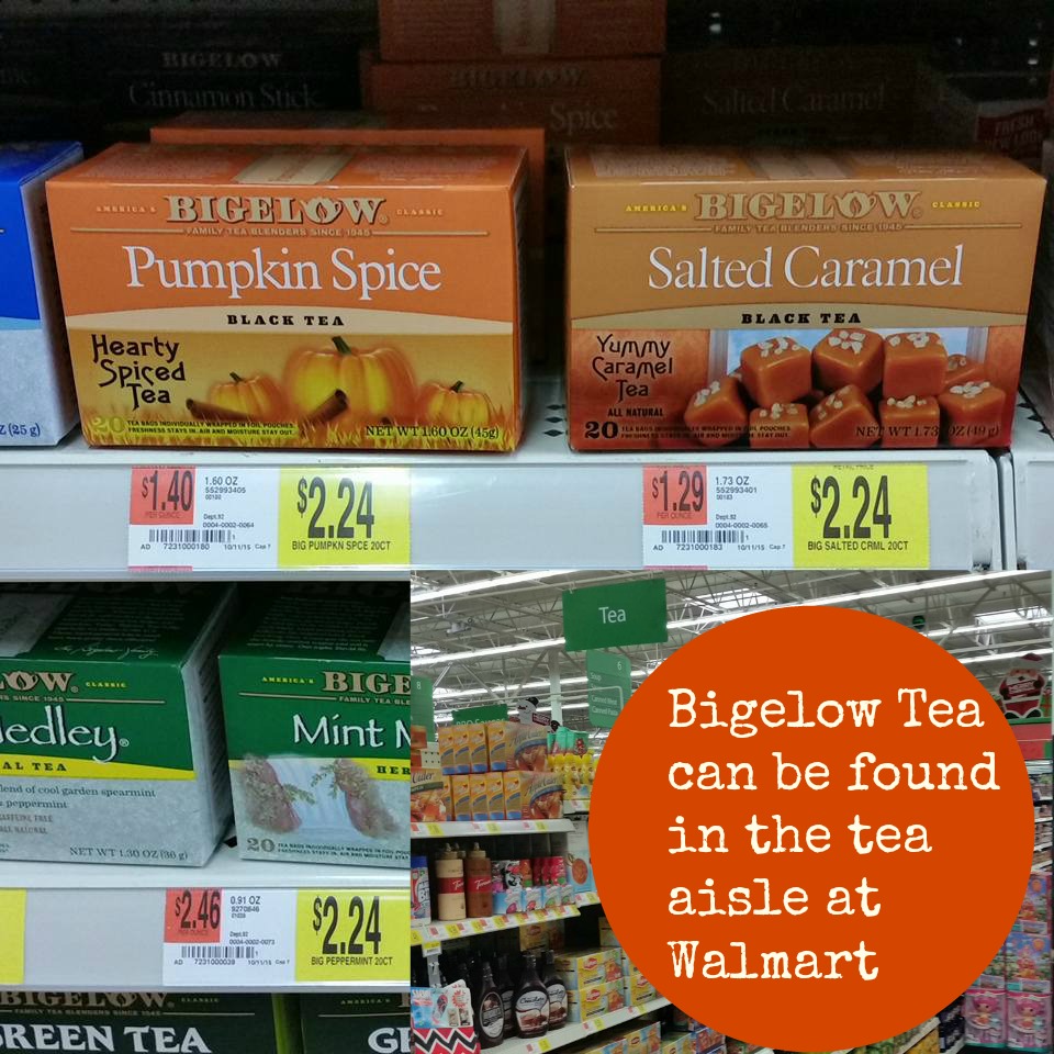 Bigelow Tea can be found at Walmart...along with just about everything else you need to put together great gifts. 
