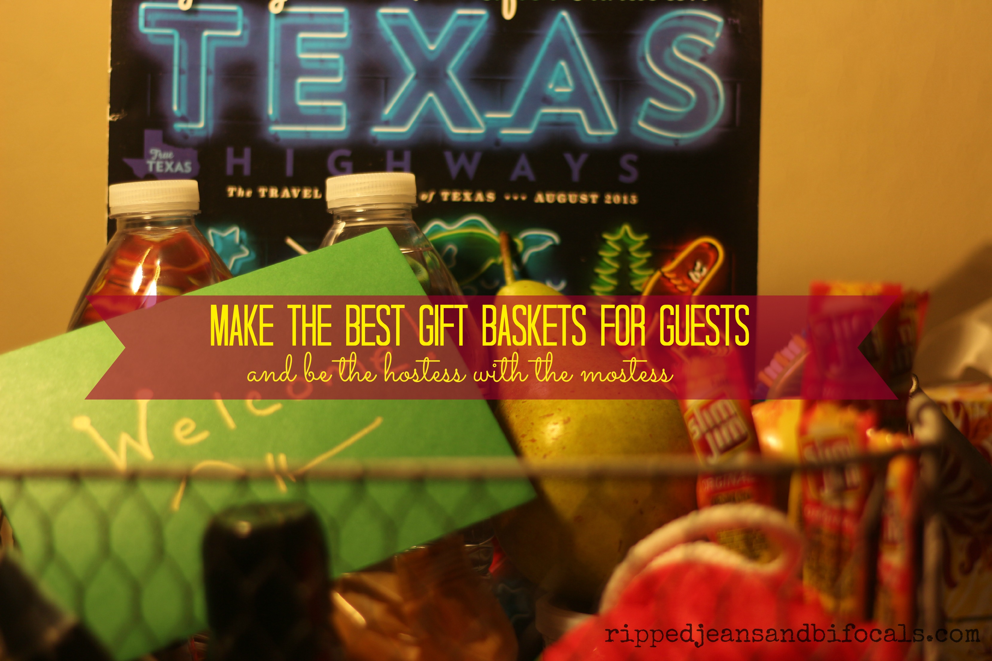 How to make gift baskets for guests