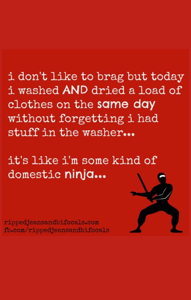 The domestic ninja - The Tuesday meme|Ripped Jeans and Bifocals