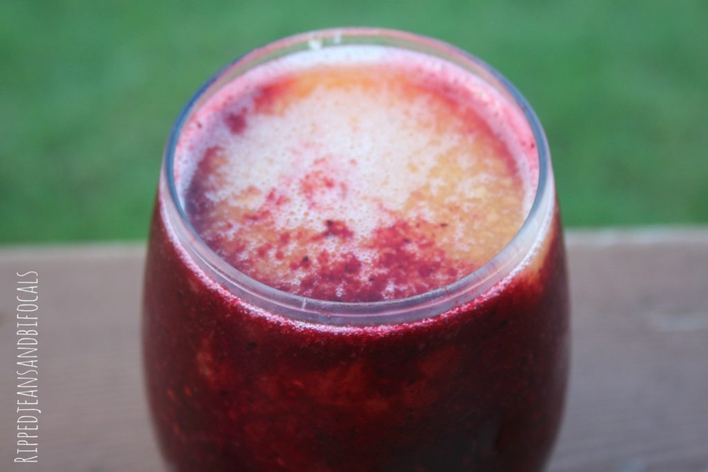 Peach berry wine slushy|Ripped Jeans and Bifocals