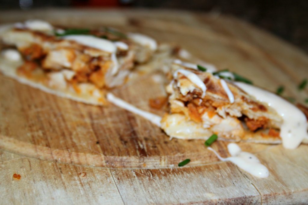Buffalo Chicken Quesadillas|Ripped Jeans and Bifocals