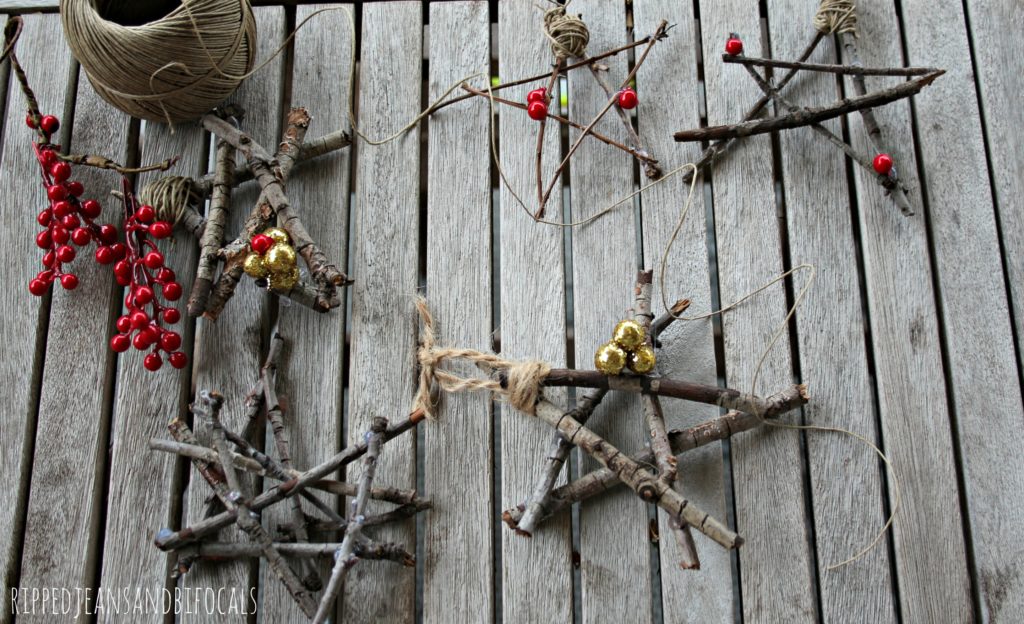 Easy DIY Christmas Twig Stars|Ripped Jeans and Bifocals