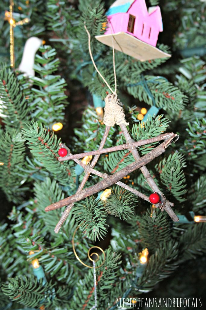 Easy DIY Christmas Twig Stars|Ripped Jeans and Bifocals