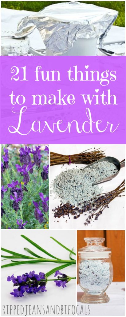 21 fun things to make with lavender|Ripped Jeans and Bifocals