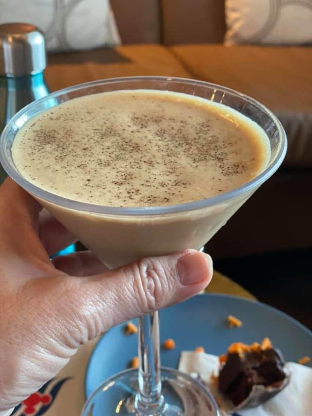 Chocolate martini on Disney Wonder