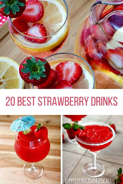 20 Delish Strawberry Drinks|Ripped Jeans and Bifocals