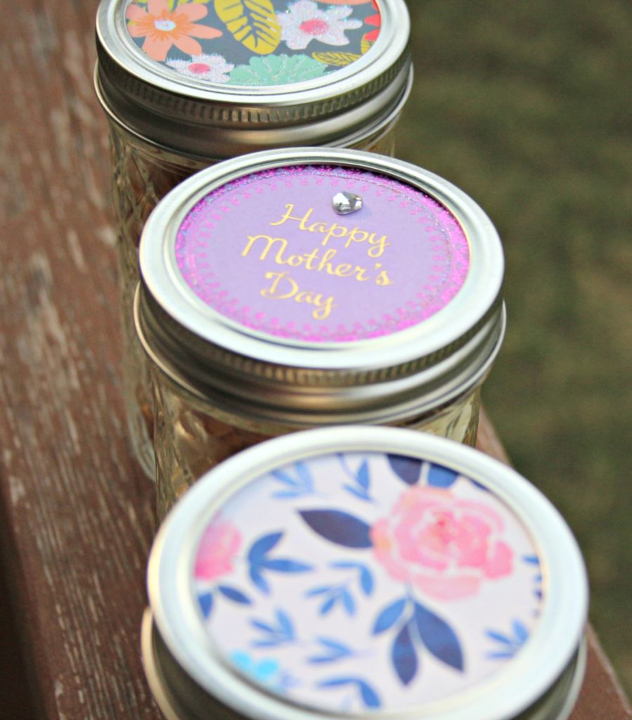 Mother's Day Gift Idea: Mason Jars with Upcycled Greeting Cards|Ripped Jeans and Bifocals