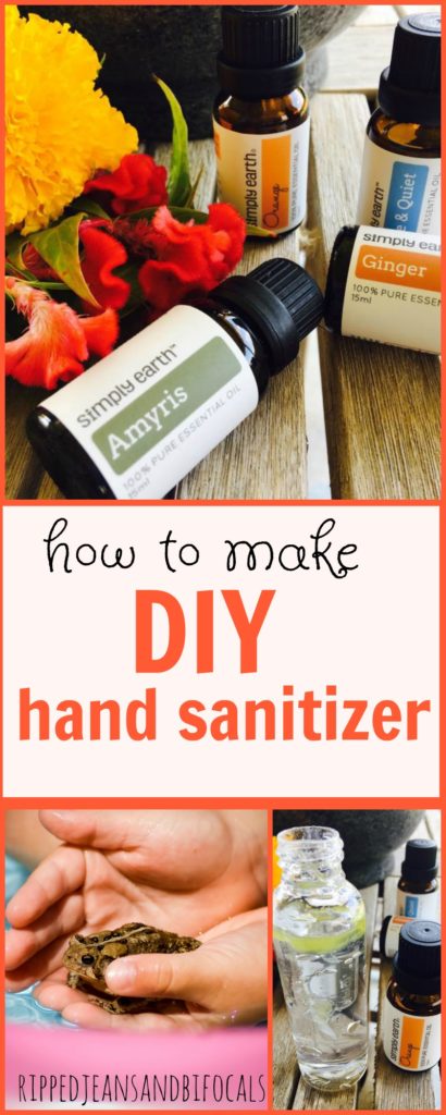 How to make DIY Hand Sanitizer with essential oils|Ripped Jeans and Bifocals