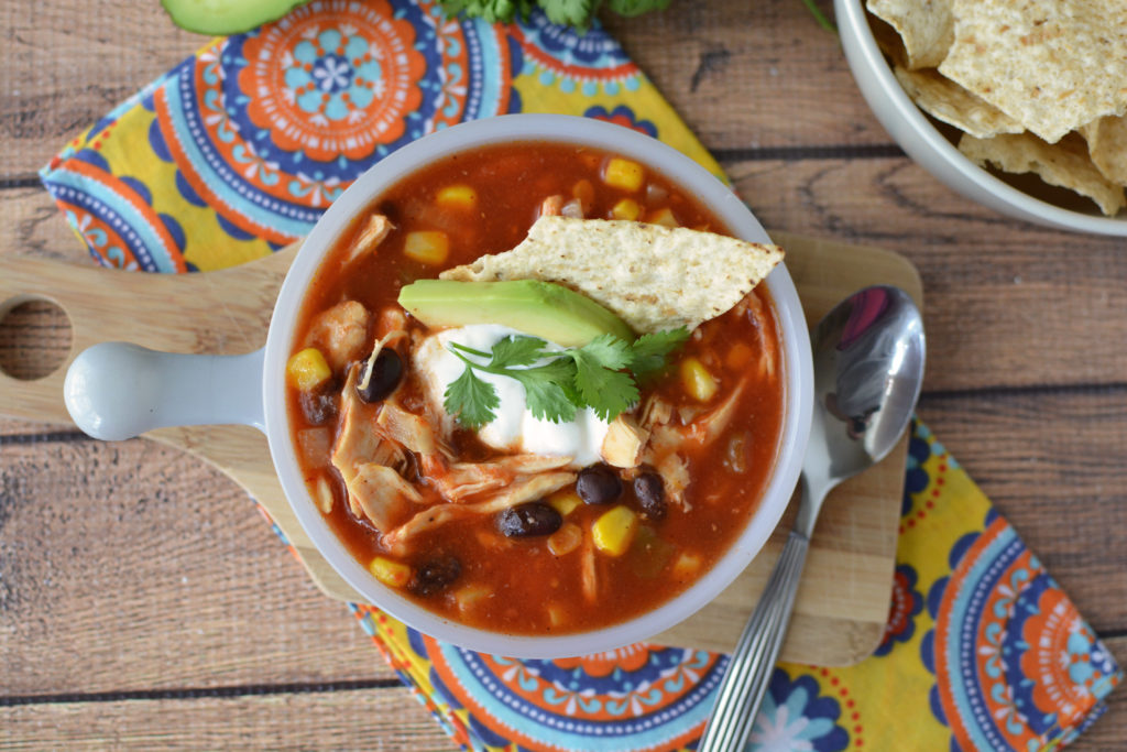 Slow Cooker Chicken Tortilla Soup|Ripped Jeans and Bifocals