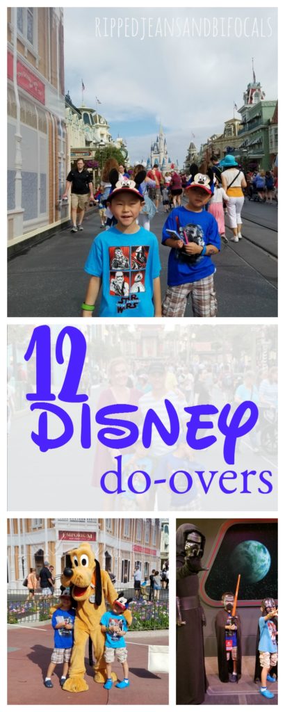 If you are planning family travel to Disney World, I've got some awesome Disney travel planning tips for you. I'm sharing a list of Disney World do-overs...things I've learned from all of our Disney trips|Ripped Jeans and Bifocals