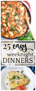 Ultimate List of Easy Weeknight Meals - Ripped Jeans & Bifocals