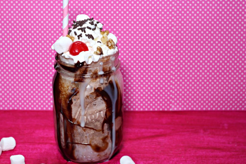 Old-Fashioned Rocky Road Ice Cream Soda|Ripped Jeans and Bifocals