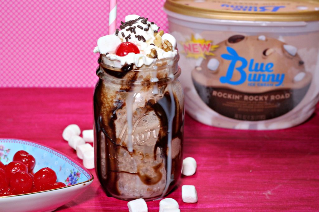 Old-Fashioned Rocky Road Ice Cream Soda|Ripped Jeans and Bifocals