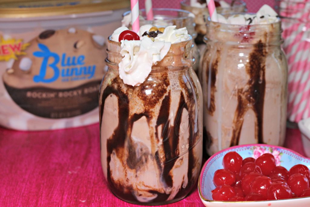 Old-Fashioned Rocky Road Ice Cream Soda|Ripped Jeans and Bifocals