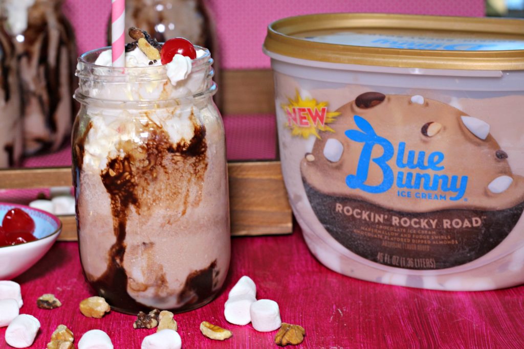 Old-Fashioned Rocky Road Ice Cream Soda|Ripped Jeans and Bifocals