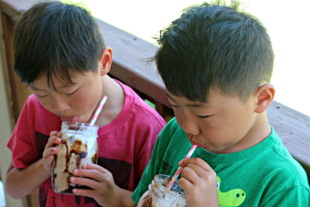 Old-Fashioned Rocky Road Ice Cream Soda|Ripped Jeans and Bifocals