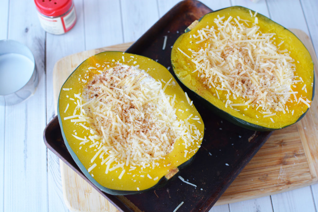 How to make an baked acorn squash dish with butter and cream|Ripped Jeans and Bifocals