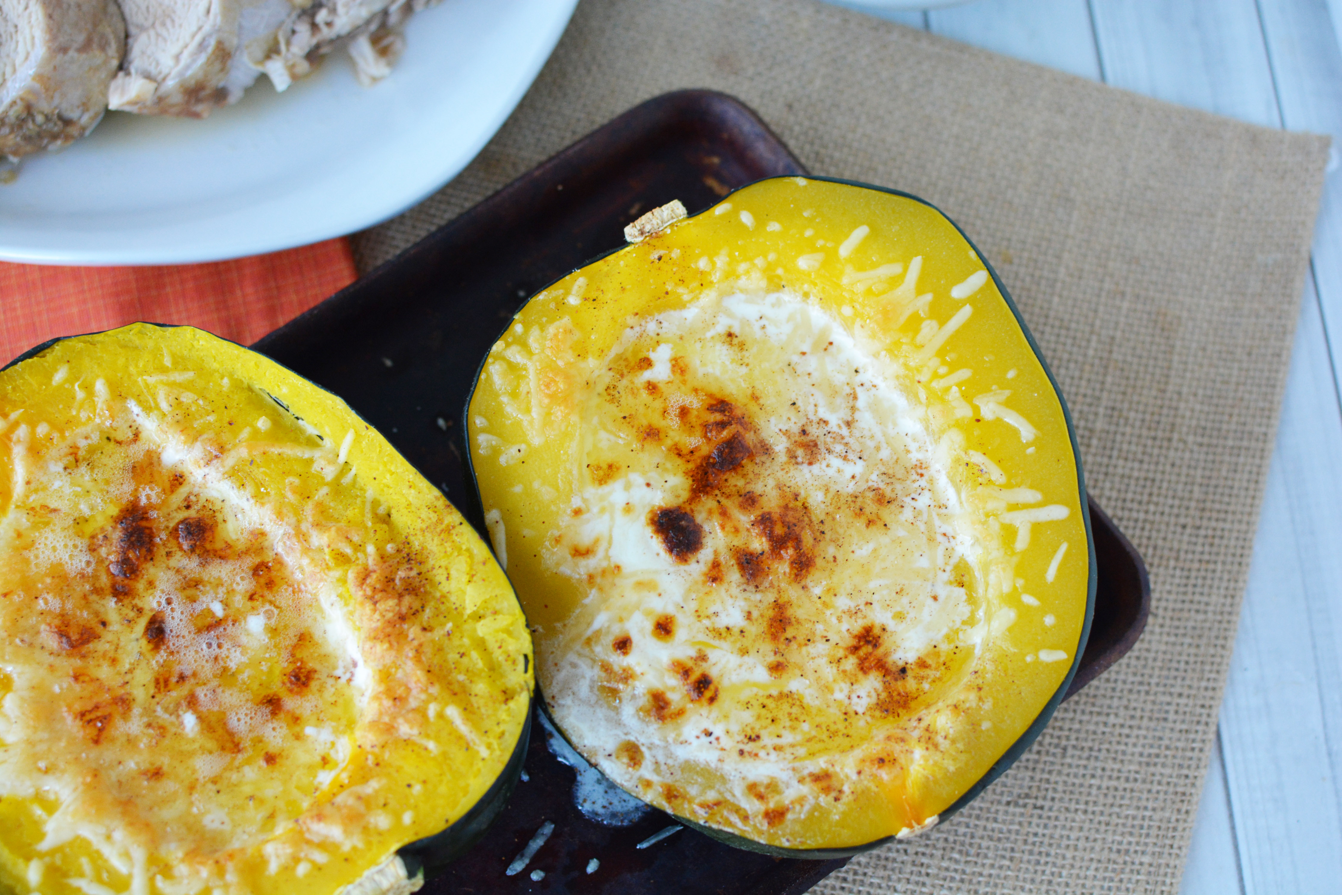How to make an baked acorn squash dish with butter and cream|Ripped Jeans and Bifocals
