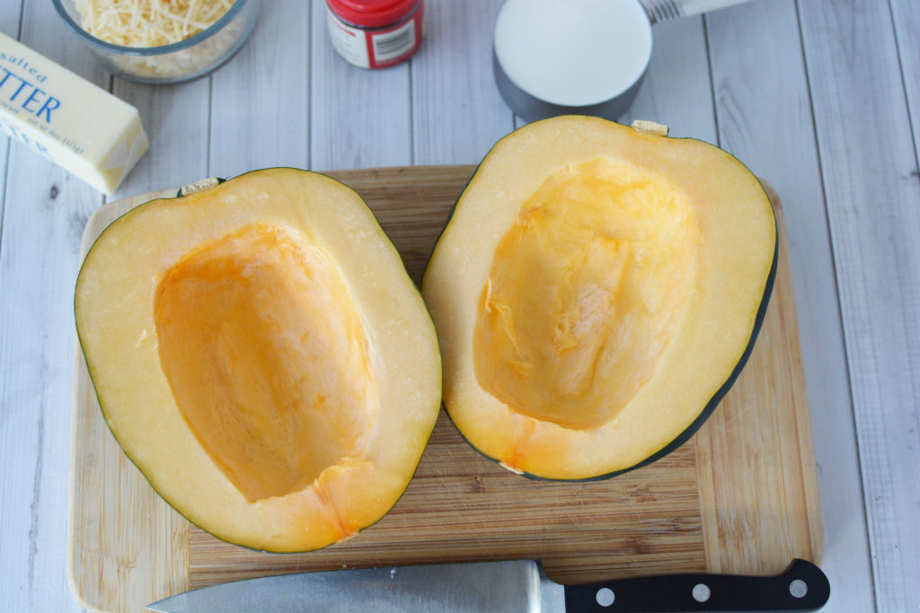 How to make an baked acorn squash dish with butter and cream|Ripped Jeans and Bifocals