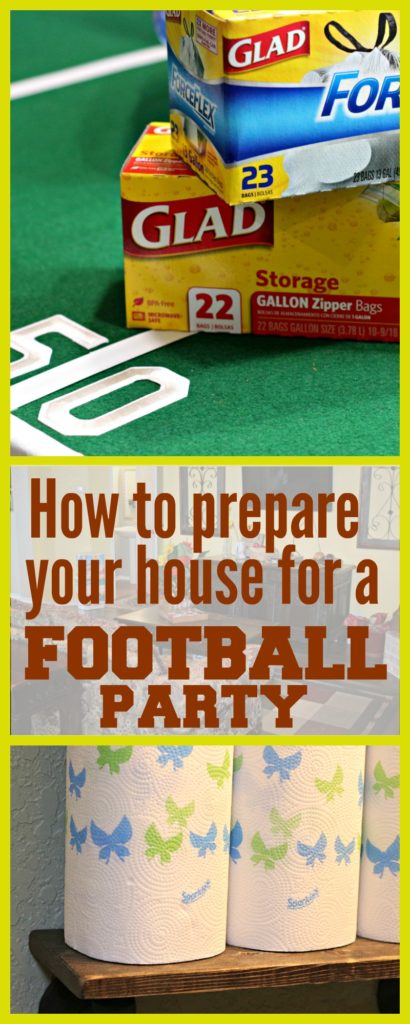 My best advice for how to prepare your house for a football party. Hint: It involves stocking up on toilet paper!|Ripped Jeans and Bifocals