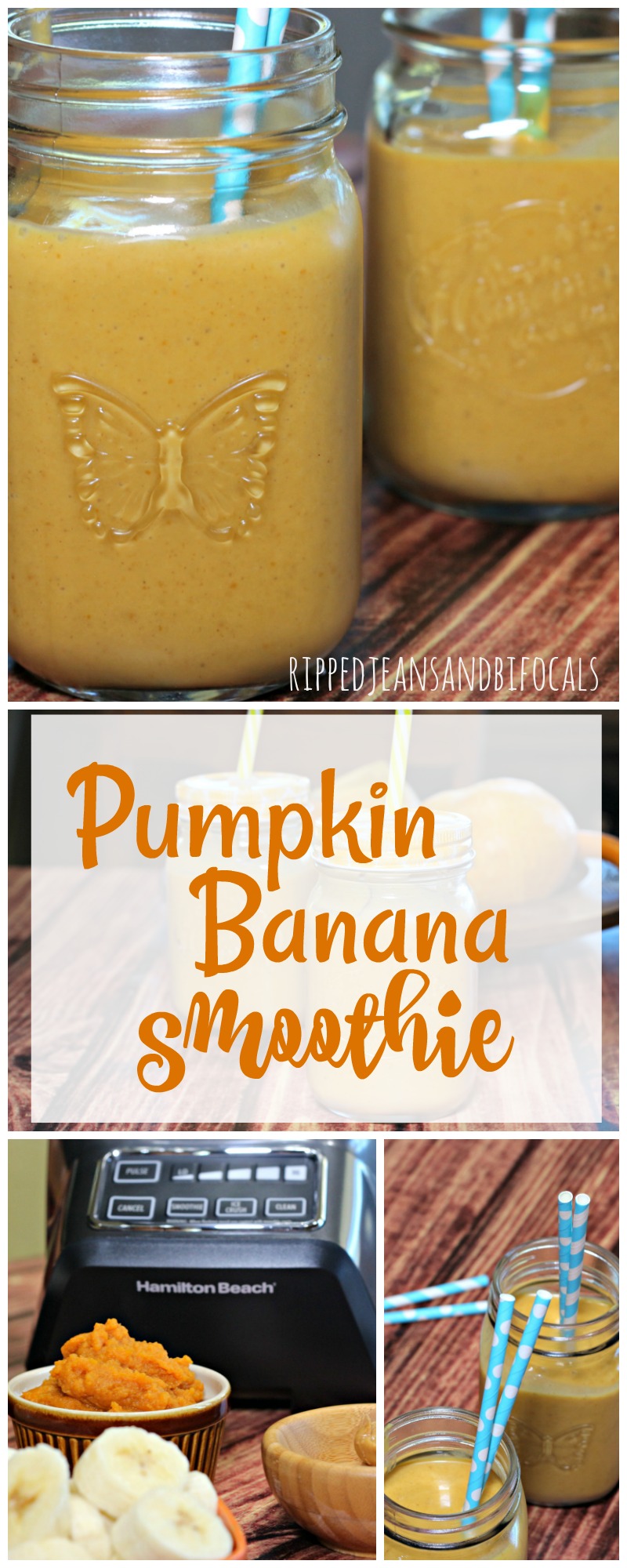 pumpkin banana smoothie|Ripped Jeans and Bifocals
