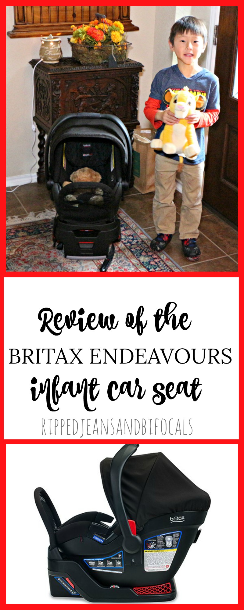 Review of the Britax Endeavours Infant Car Seat|Ripped Jeans and Bifocals