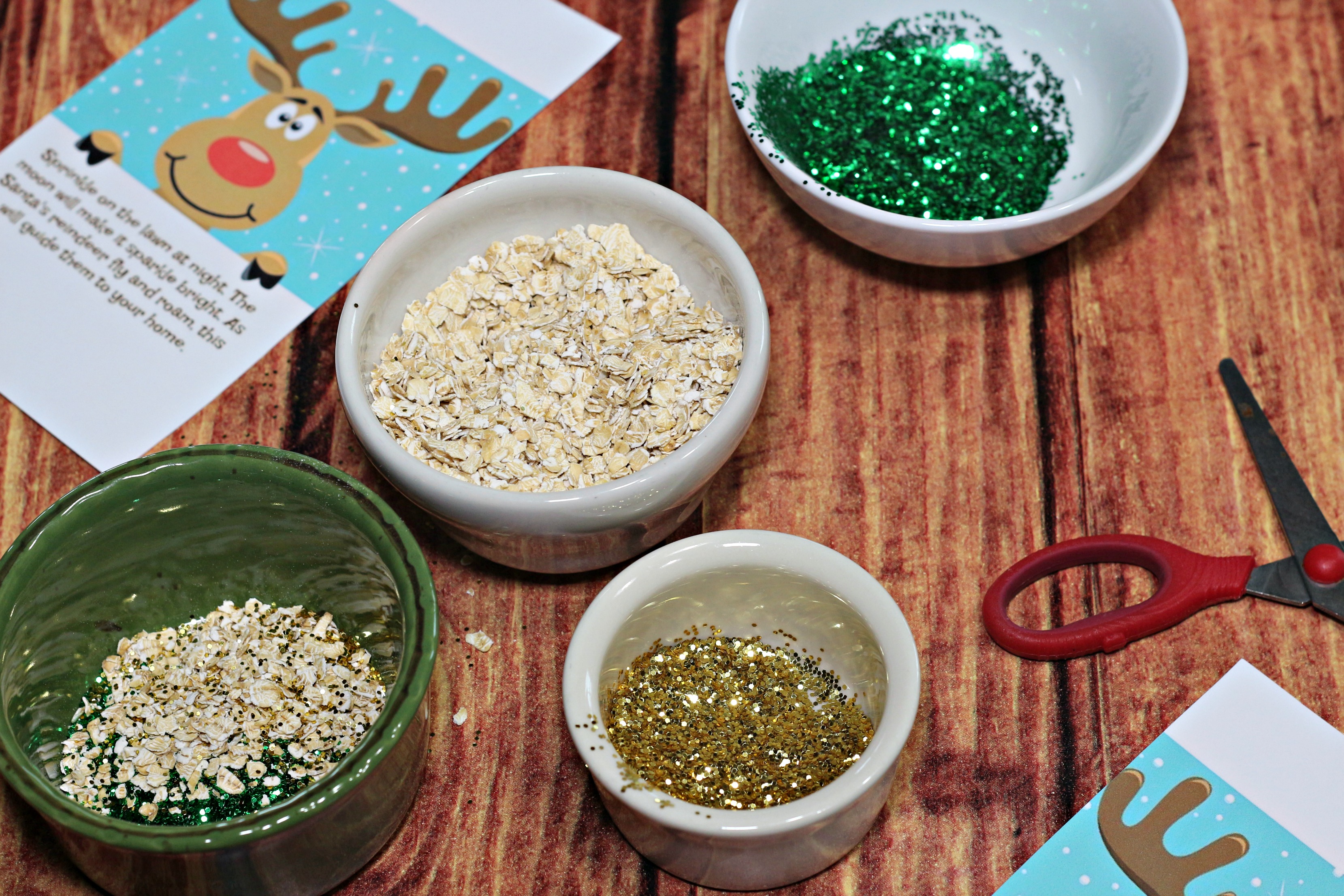 Free reindeer dust printable