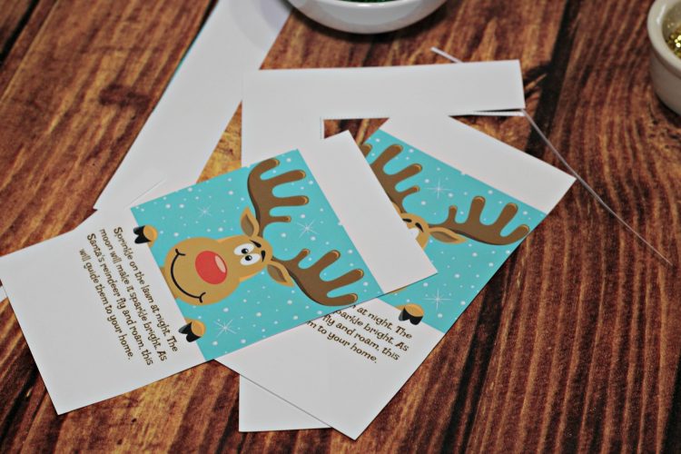 Free reindeer dust printable