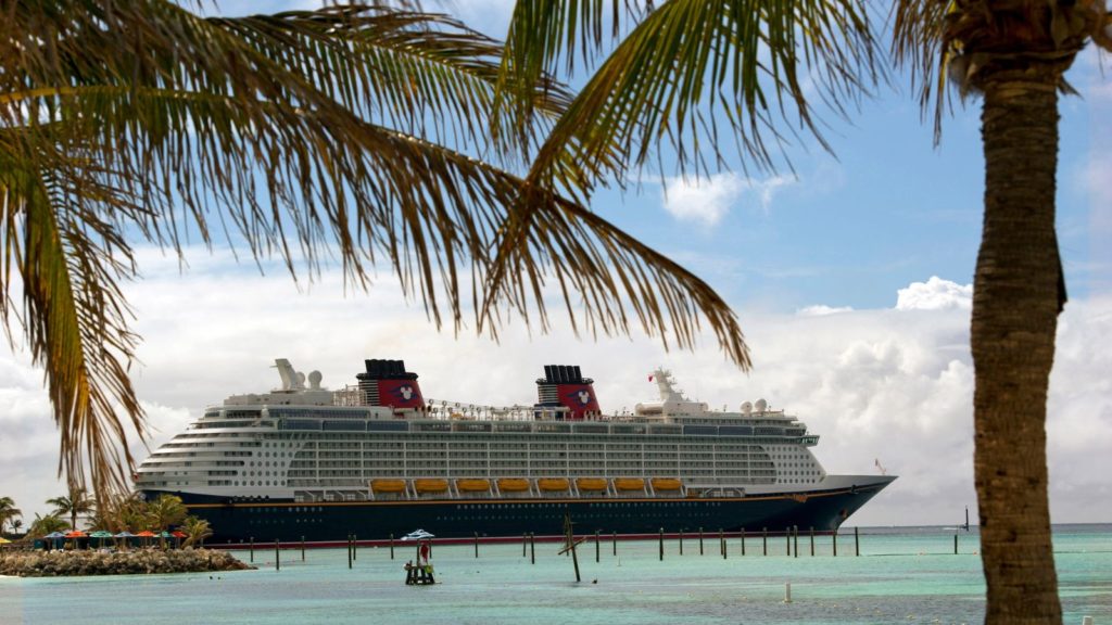 Disney Cruise Ship at Castaway Cay.