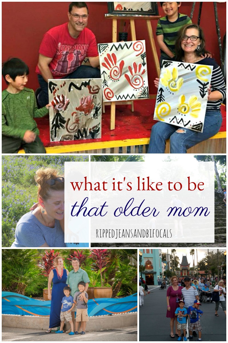I am that older mom|Ripped Jeans and Bifocals