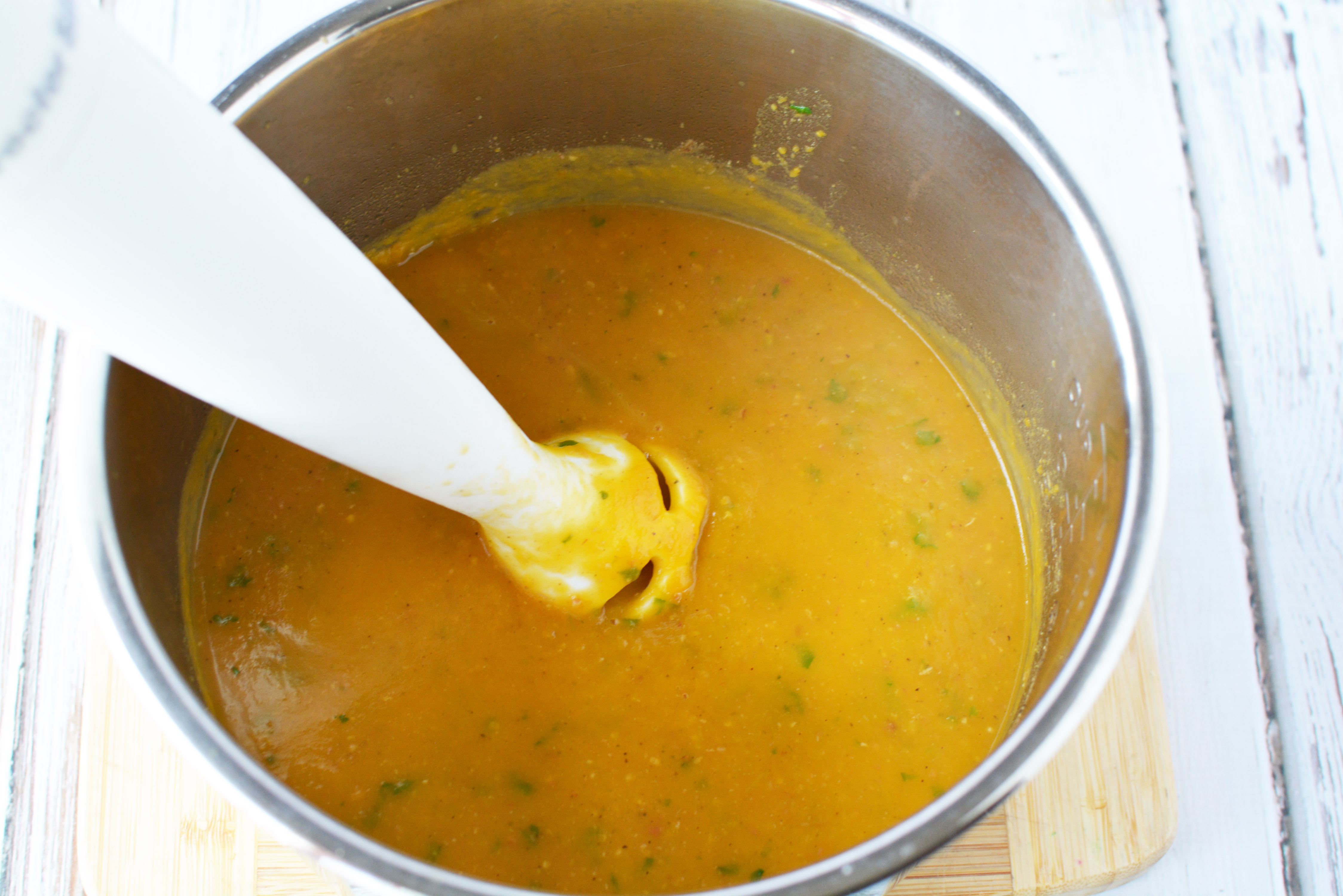 Instant Pot Sweet Potato and Jalapeno Soup|Ripped Jeans and Bifocals