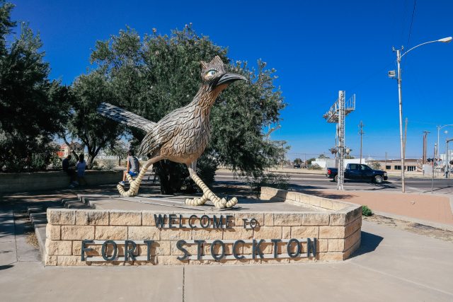 Paisano Pete Statue in Fort Stockton Texas