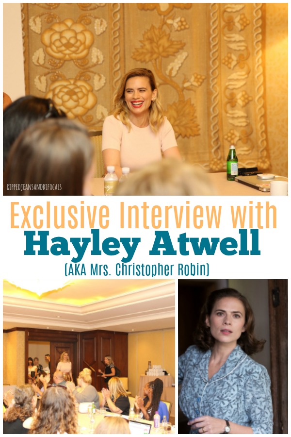 The reason why moms are virtual high five-ing Evelyn Robin - Interview with Hayley Atwell #ChristopherRobinEvent