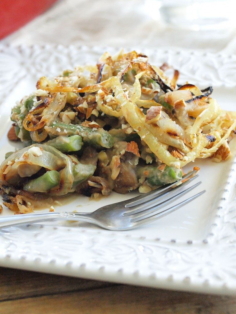 Healthy Thanksgiving Side Dish green bean casserole makeover