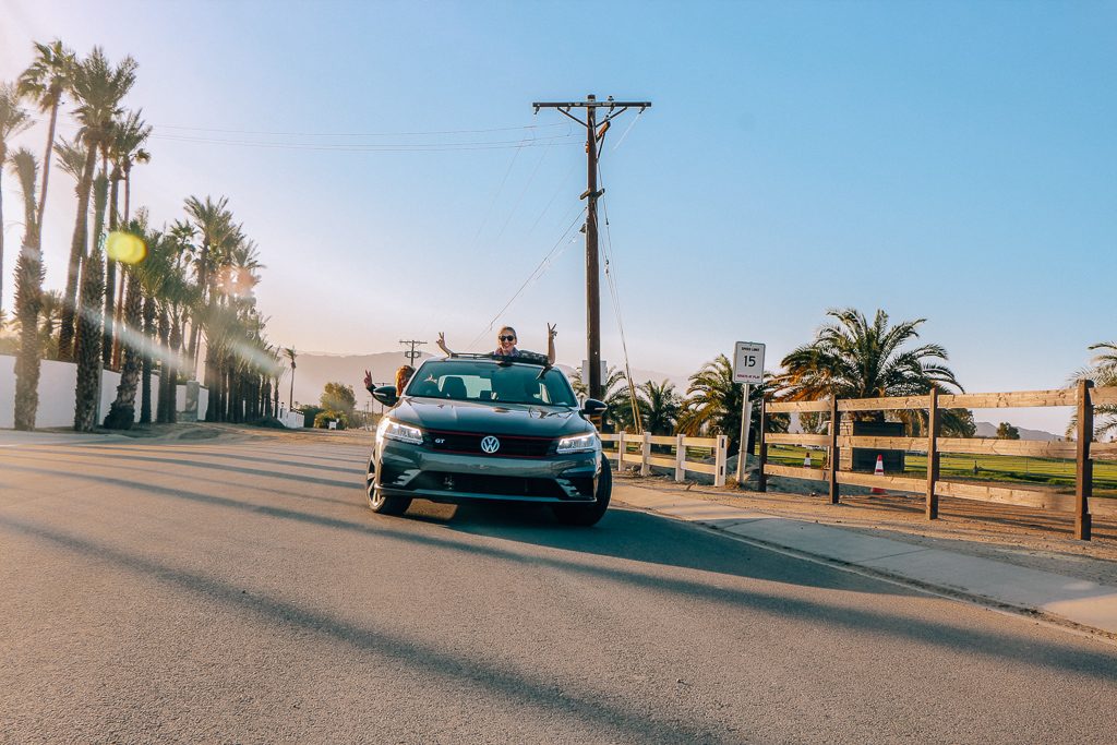 A review of the 2019 Volkswagen Passat driven in beautiful Palm Springs with a Girl's Guide to Cars