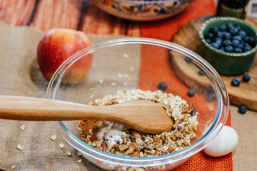 Envy apple and blueberry baked oatmeal