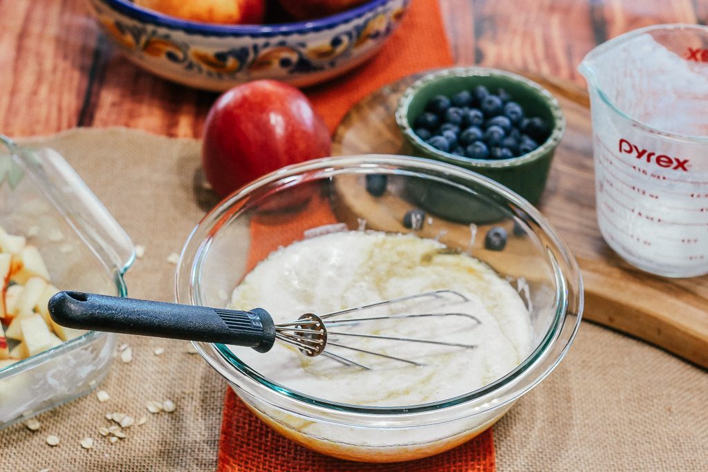 Envy apple and blueberry baked oatmeal