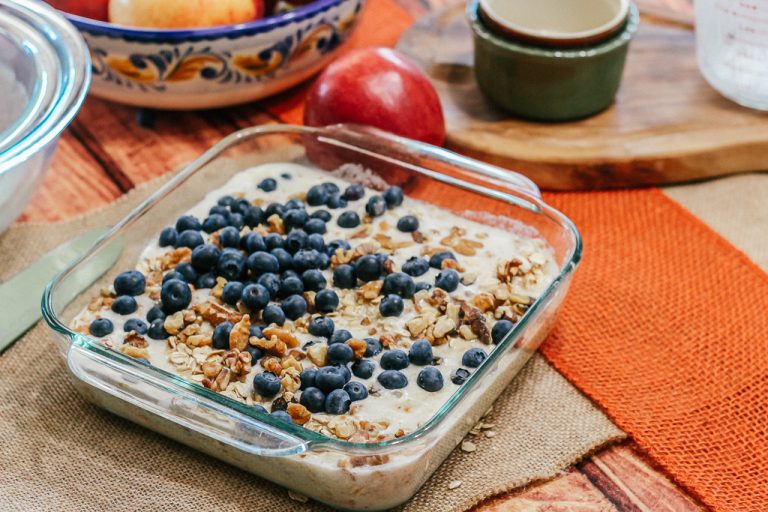 Envy apple and blueberry baked oatmeal