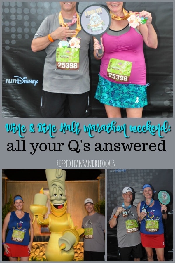 Disney Wine and Dine Half Marathon Weekend - Your Questions Answered|Run Disney Ripped Jeans and Bifocals