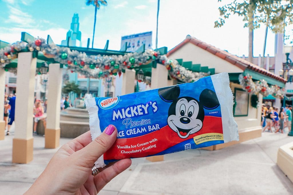 Open to close touring plan for Disney's Hollywood Studios|Picture of a Mickey Bar in the wrapper