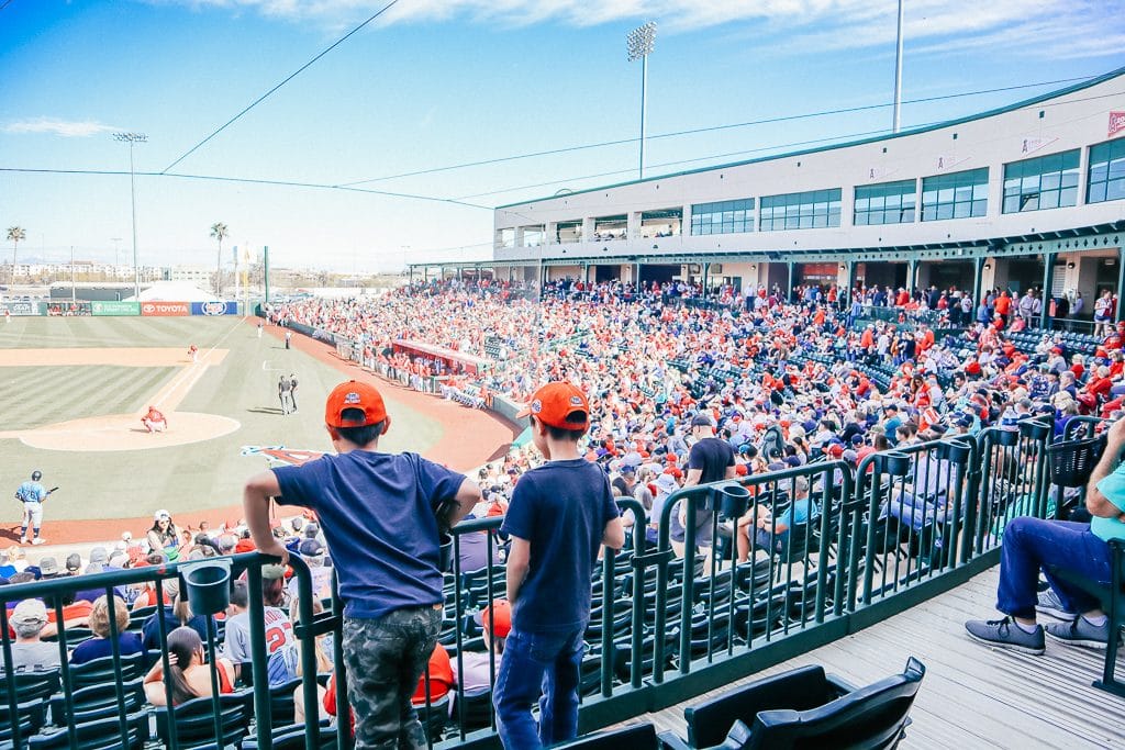 The Complete Guide to Tempe with Kids|Two boys at a baseball game