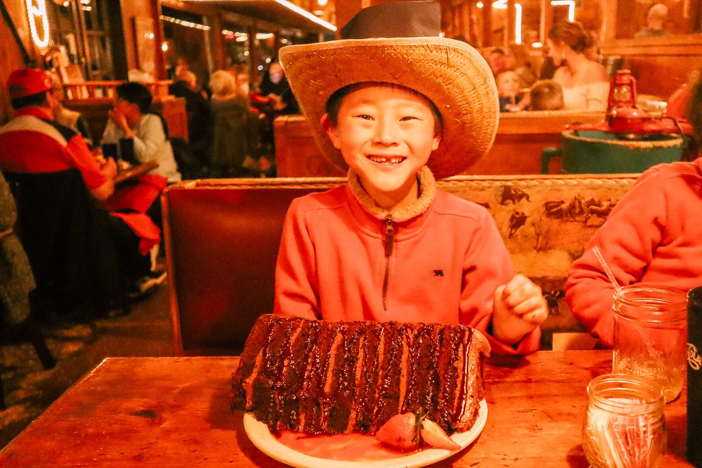 Rustler's Rooste should top your list of kid-friendly restaurants in Tempe. It has a slide from the hostess stand to the dining room. 